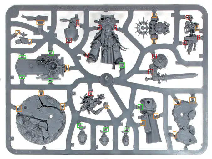 Warhammer 40.000 Indomitus 40K - Sprue D - Capitano Primaris