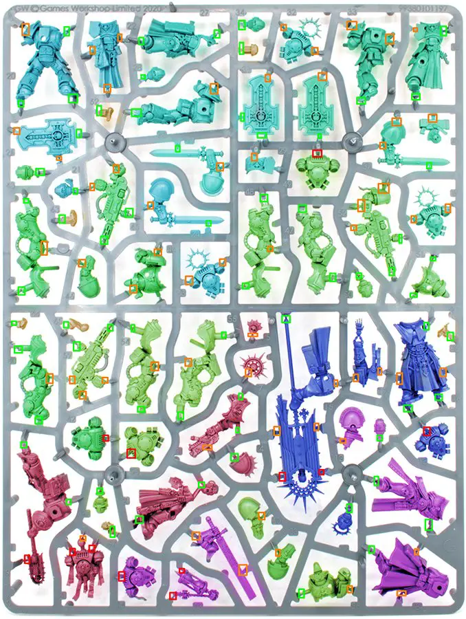 Warhammer 40.000 Indomitus 40K - Sprue G - Justiz, Kaplan, Antike, Klingenwächter-Veteranen, Eradikatoren