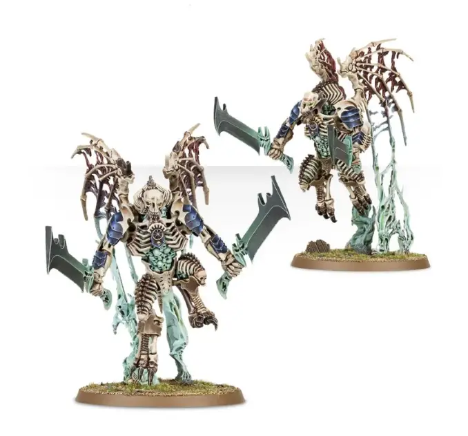 El señor de la muerte Morghasts revisa las miniaturas de heraldos de ejemplo de GW