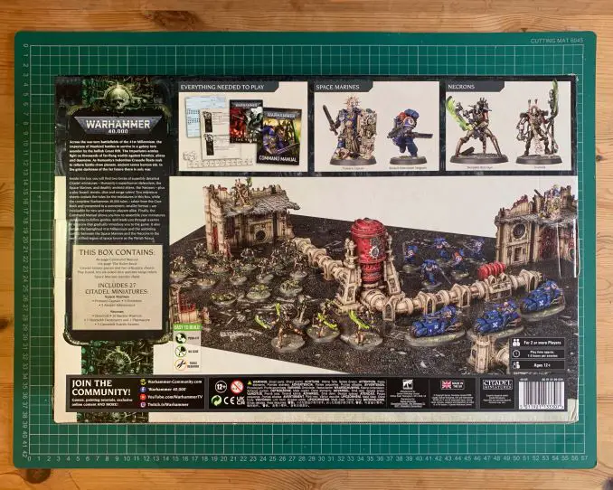 Warhammer 40.000 Starter Set: Command Edition Review Box Reverse