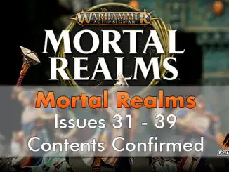 Warhammer Mortal Realms - Numeri 31 - 39 Contenuti confermati - In primo piano