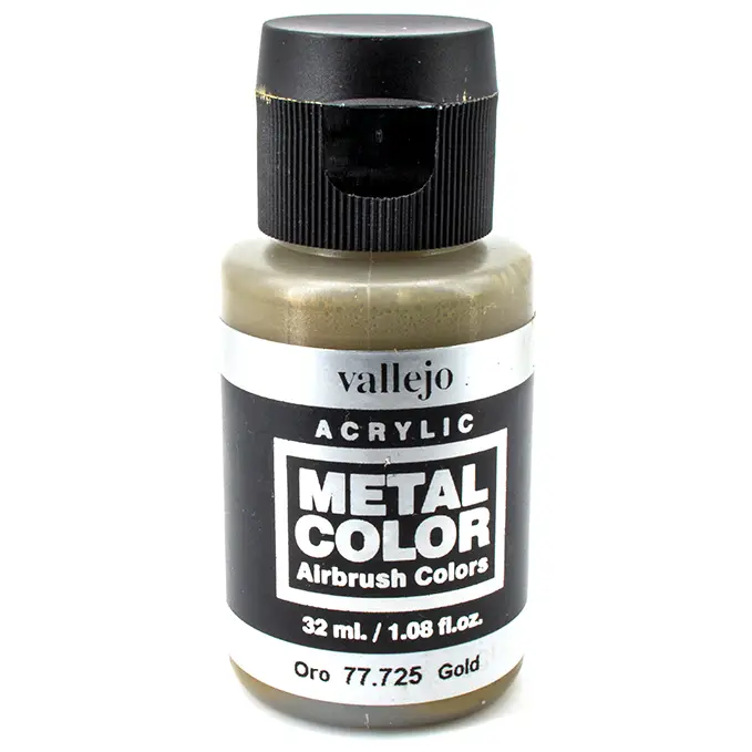 Peinture acrylique Vallejo métallisée pour aérographe 