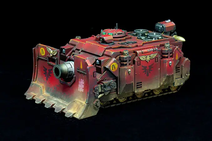 Luther davies - The Mighty Brush - Ask the Artist - Blood Angels Tank