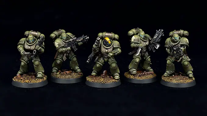 Luther Davies - The Mighty Brush - Fragen Sie den Künstler - Raptors Intercessors-Combat-Squad-II-Group-01