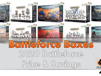 Warhammer 2020 Battleforce Boxes Preis und Einsparungen - Funktionen