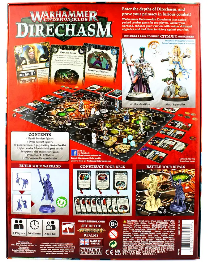 Revisión de Warhammer Underworlds Direchasm - Caja posterior