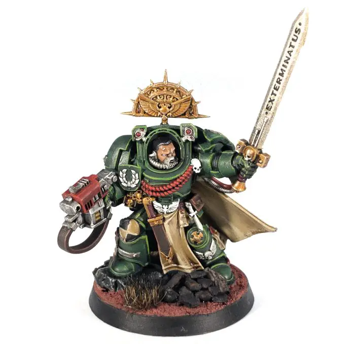 BrokenToad Miniature Series Mk III Spazzole Space Marine Captain Complete 1