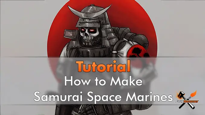 Come costruire Space Marine Samurai - In primo piano