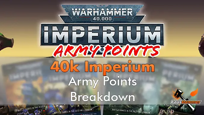 Rivista di Warhammer Imperium - Ripartizione dei punti dell'esercito - In primo piano