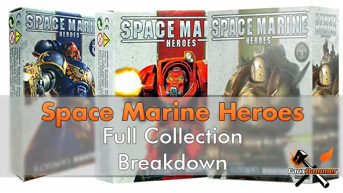 Space Marine Heroes - Scomposizione completa della collezione - In primo piano