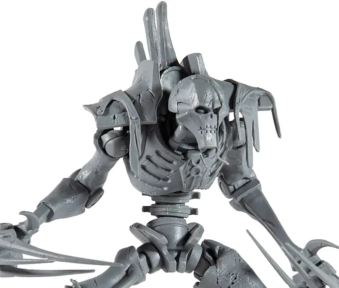 Warhammer 40,000 - McFarlane Toys - Necron Flayed One Artist's Proof - Perfil de primer plano