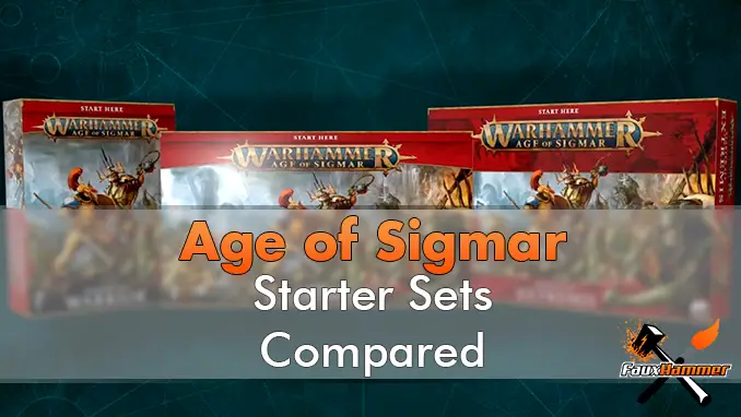 Warhammer Age of Sigmar 3e édition - Dominion - Comparaison des ensembles de démarrage - En vedette