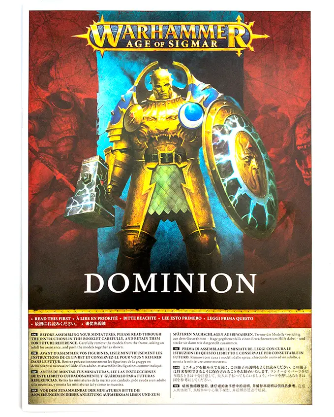 Recensione di Warhammer Age of Sigmar Dominion - Unboxing - Istruzioni per la costruzione