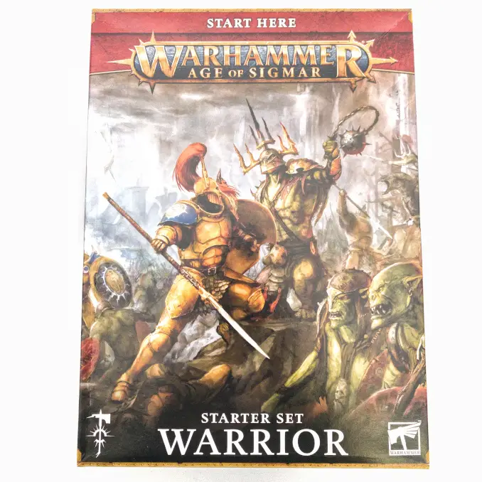 Warhammer Age of Sigmar Warrior Starter Set Boîte de Déballage