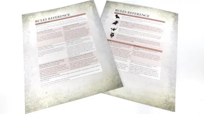 Hojas de referencia de unboxing de Warhammer Age of Sigmar Warrior Starter Set