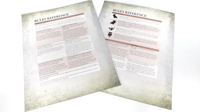 Warhammer Age of Sigmar Warrior Starter Set Feuilles de référence de déballage