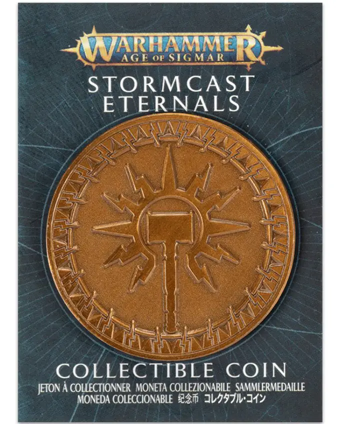 Monete da collezione del negozio di Warhammer Moneta da collezione di luglio 2021 - Stormcast Eternals