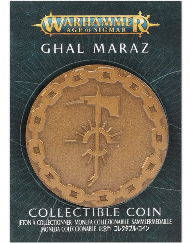 Monedas de coleccionista de la tienda de Warhammer Moneda de coleccionista de mayo de 2021 - Ghal Maraz