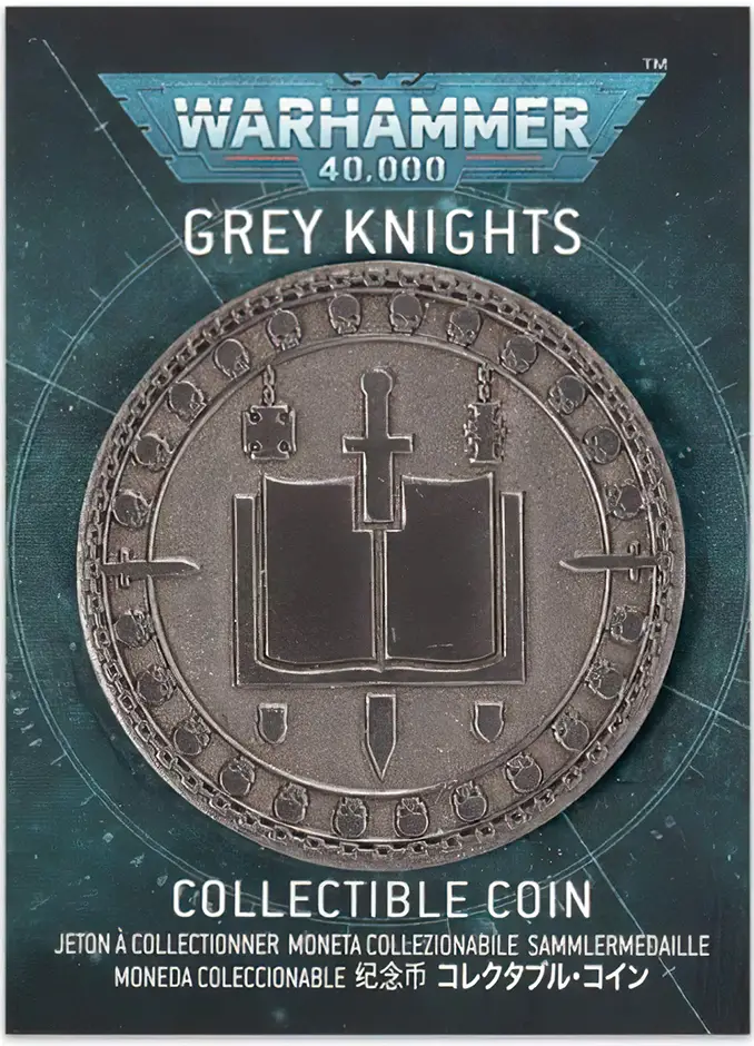 Warhammer Store Collector Coins August 2021 Collector Coin - Grey Knights