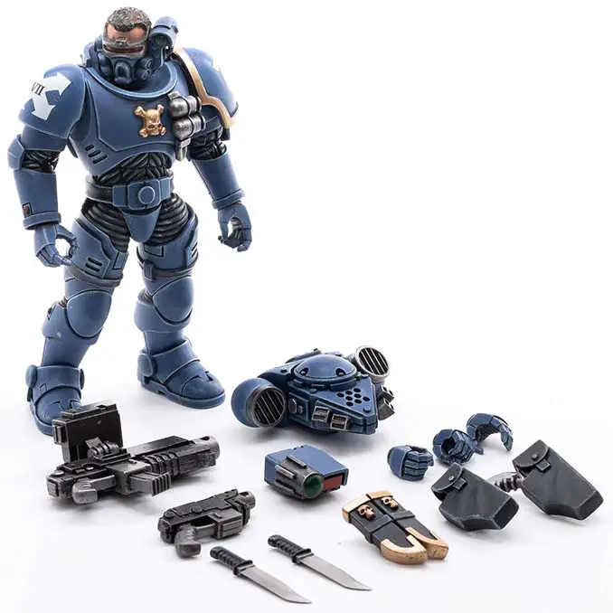 Joy Toy 4-inch Warhammer Space Marine Action Figures - Incursor Brother Aurelian Parts