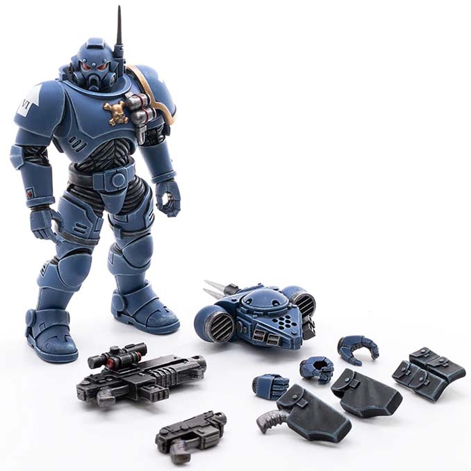 Joy Toy 4 pouces Warhammer Space Marine Figurines - Infiltrator Brother Cyrus Parts