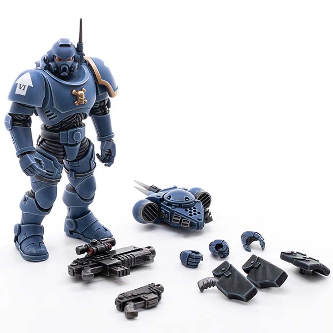 Joy Toy 4 pollici Warhammer Space Marine Action Figures - Infiltrator Brother Pullo Parts