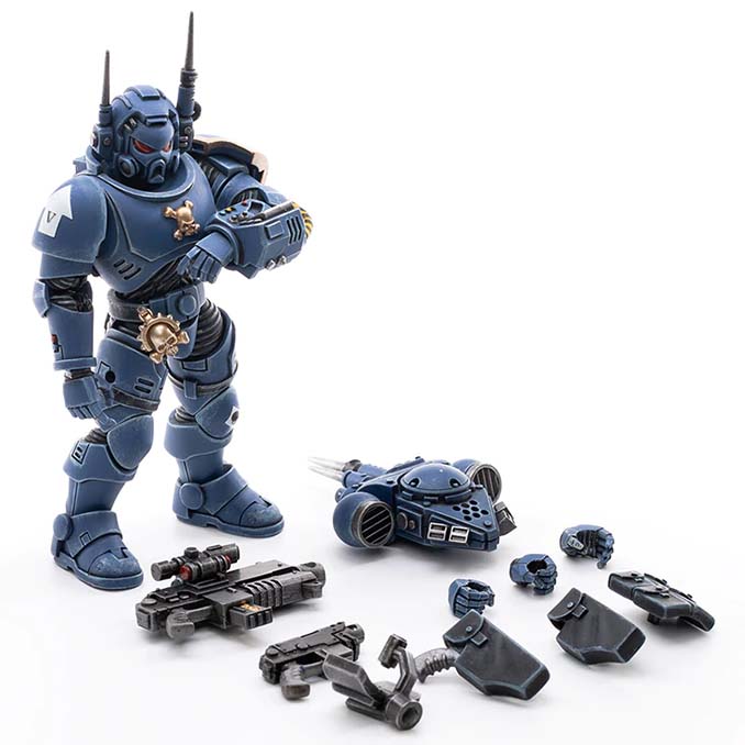 Joy Toy 4-Zoll Warhammer Space Marine Actionfiguren - Infiltrator Brother Ruban Teile