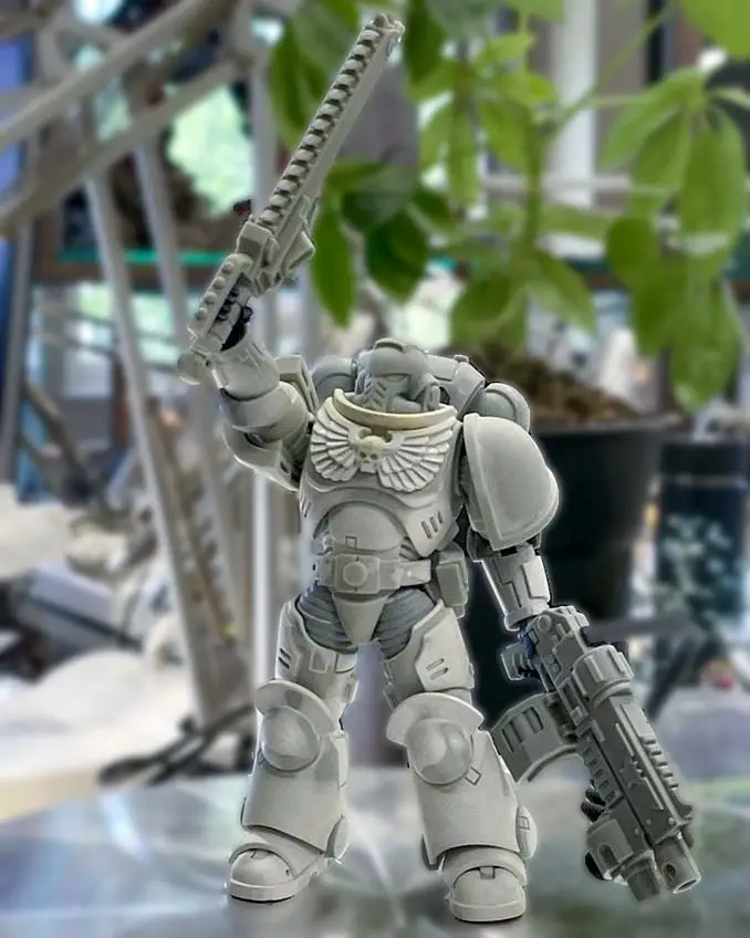 Joy Toy 4 pouces Warhammer Space Marine Figurines - Fuite - Assault Marine