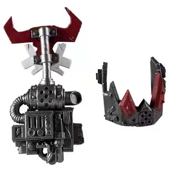 Warhammer 40,000 - McFarlane Toys - Serie 4 - Ork Meganob con zaino Shoota e mascella