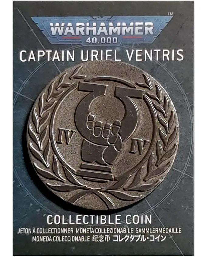 Monedas de coleccionista de la tienda Warhammer de enero de 2021 - Uriel Ventris