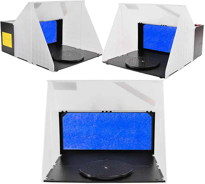 Vigiart LED Portable Spray Booth with Bonus Exhaust Vent – Vigiart  Airbrushing