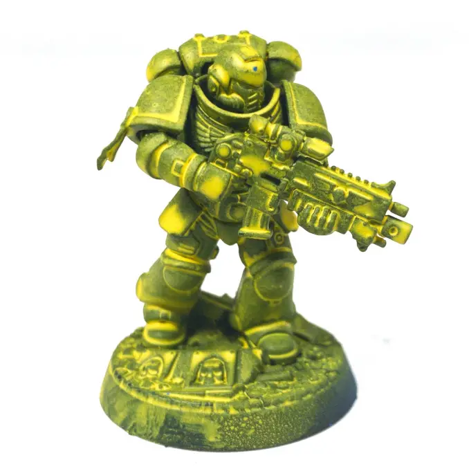 Green Stuff World Basic Acrylics Review Lieutenant Lordalmightythiscouldntvegonemuchworse yellow