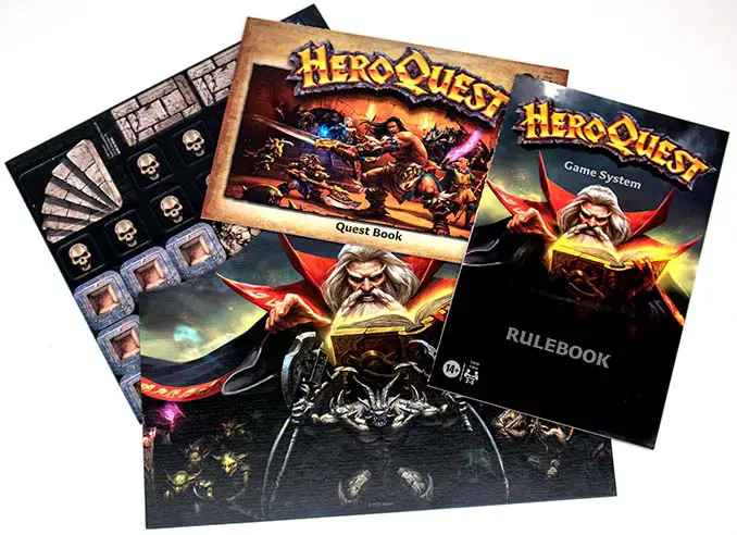 Reseña de Heroquest 2021 - Libros y tarjetas