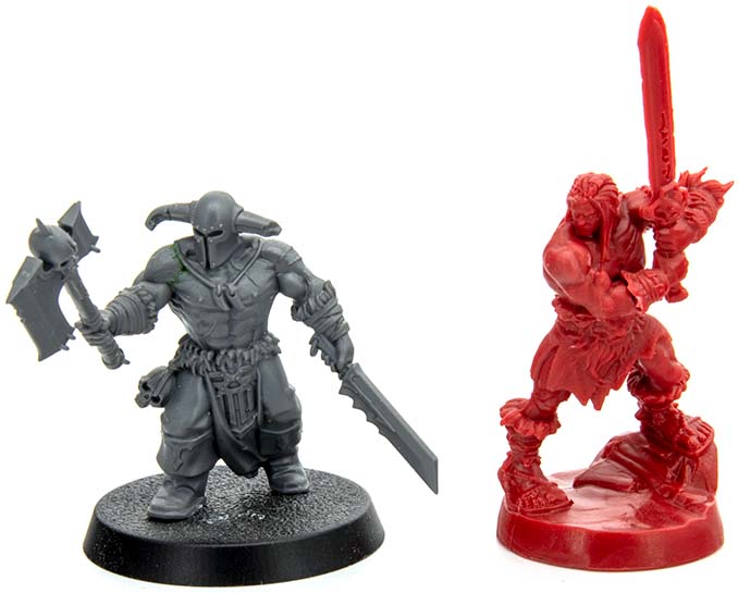 Recensione di Heroquest 2021 - Modelli - Barbarian Vs Khorne Berzerker