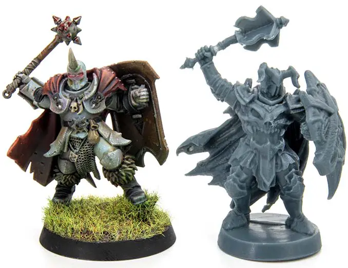 Heroquest 2021 Review - Modelle - Chaos Warrior vs Chaos Warrior Front