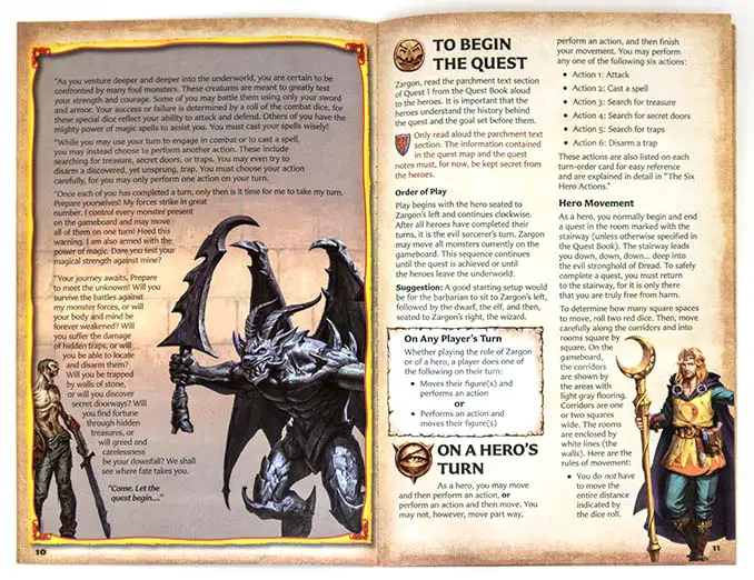 Heroquest 2021 Review - Rule Book