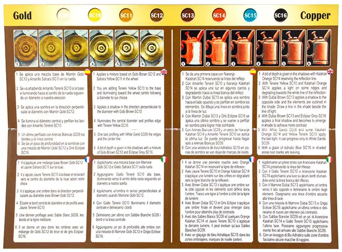 Examen de l'or et du cuivre Scale75 Scalecolor MM - Instructions