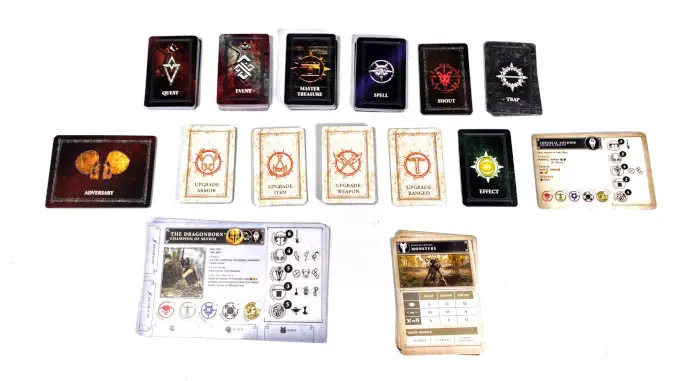 The Elder Scrolls Call to Arms Review Reglas básicas Box Cards