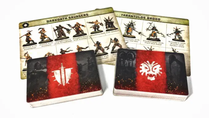 Cartes de révision de Warcry Red Harvest