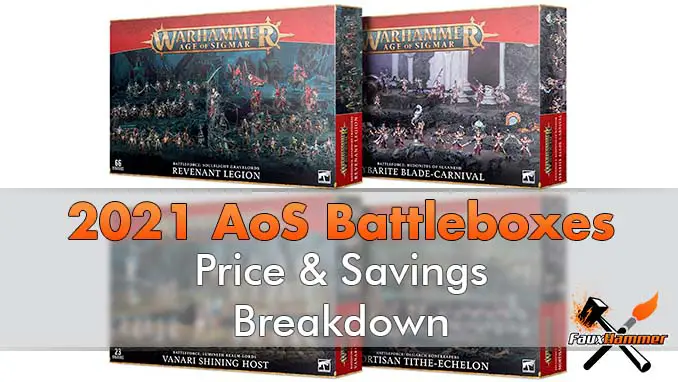 Warhammer AoS 2021 Battleforce Box - Desglose de precios y ahorros - Destacados