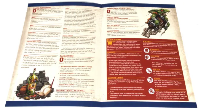 Dungeon Bowl Review Cheat Sheets à l'intérieur