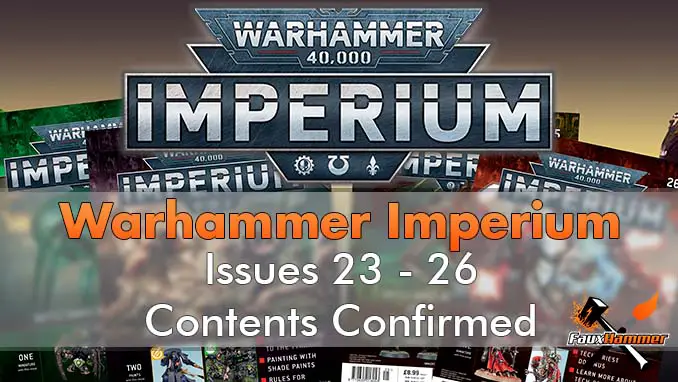 Contenuti di Warhammer Imperium Confermati numeri 23-26 - In primo piano 1