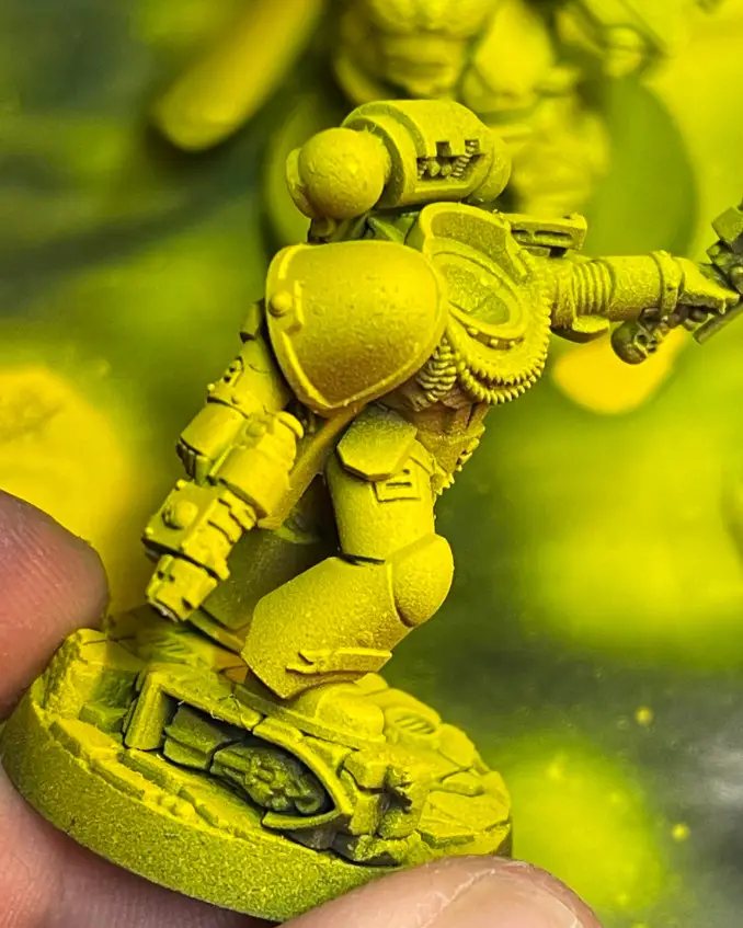 Green Stuff World Basic Acrylics Review Redone Airbrush Test Marine 1