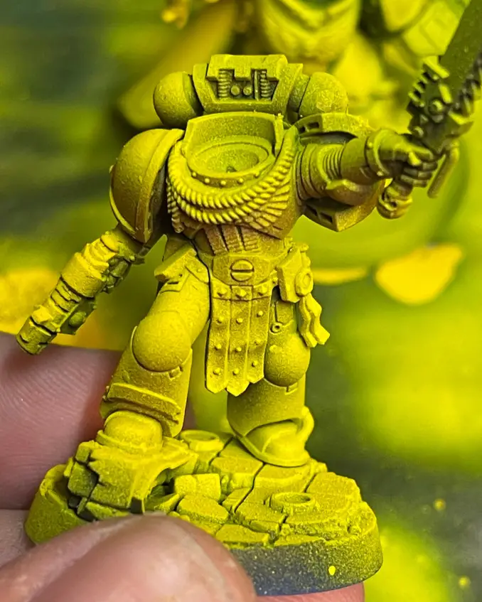 Green Stuff World Basic Acrylics Review Überarbeiteter Airbrush-Test Marine 2