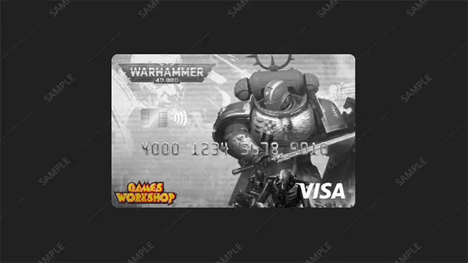 Tarjeta de crédito Warhammer - 40k