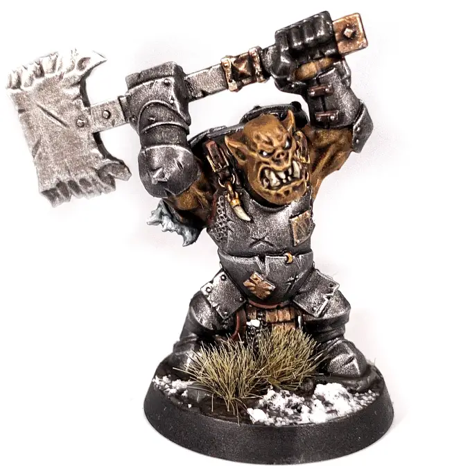 Warhammer 40.000 Imperium Delivery 8 Mournfang Brown Beispiel