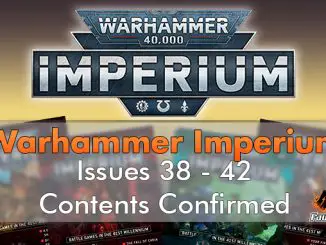 Warhammer Imperium Inhalt Bestätigte Ausgaben 39-42 - Vorgestellt
