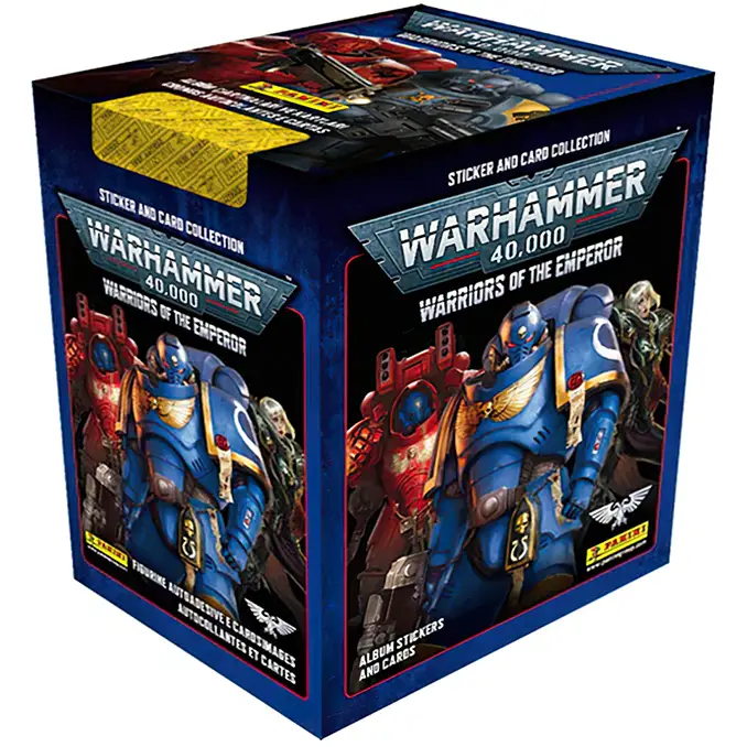Warriors of the Emperor – Warhammer 40k Panini Stickers – BWarriors of the Emperor – Warhammer 40k Panini Stickers – Booster Boxooster Box