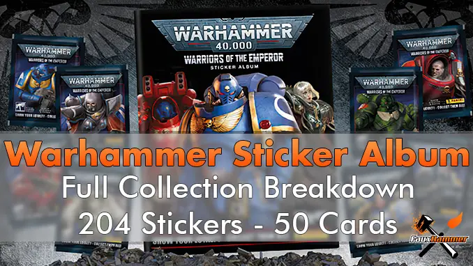 Guerriers de l'Empereur - Autocollants Warhammer 40k Panini - En vedette