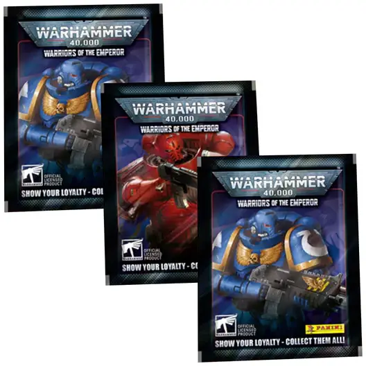 Les Guerriers de l'Empereur - Autocollants Warhammer 40k Panini - Packs Individuels